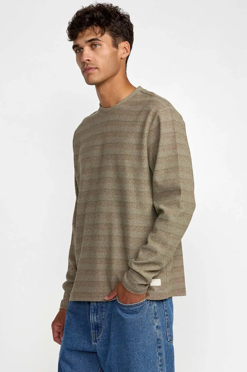 VACANCY LS Mushroom sold by REVOLVR Menswear product image thumbnail 3