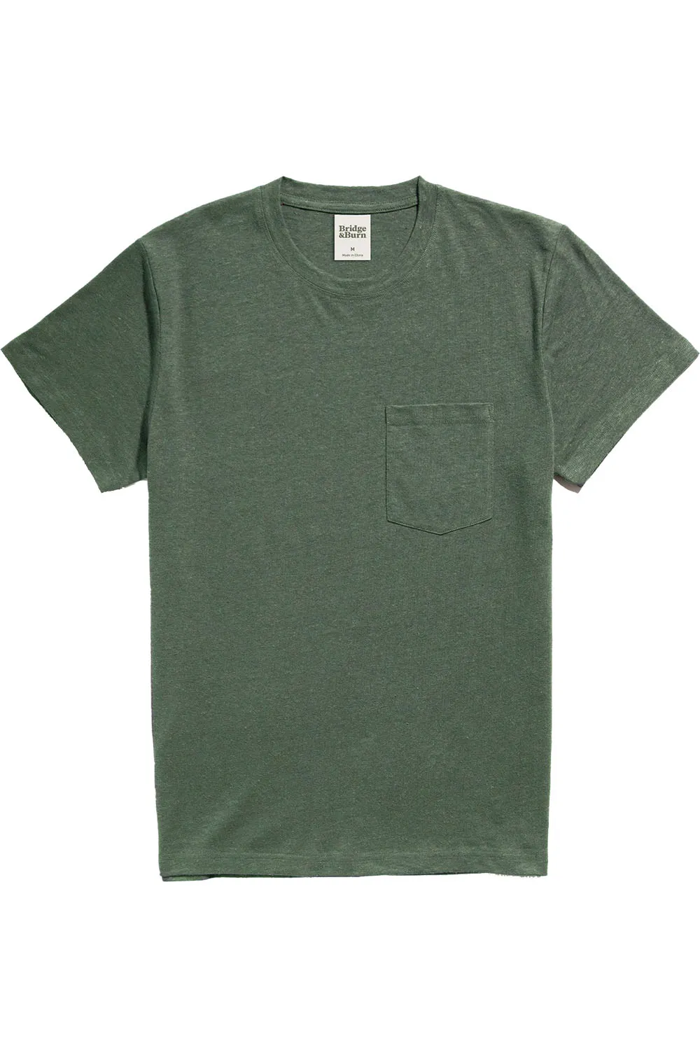 ORGANIC HEMP PKT TEE Cypress sold by REVOLVR Menswear