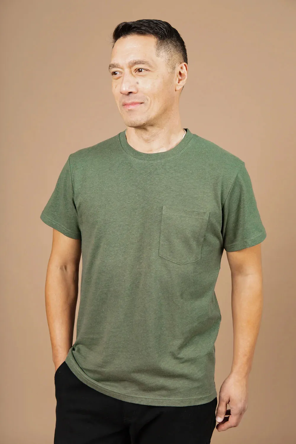 ORGANIC HEMP PKT TEE Cypress sold by REVOLVR Menswear product image thumbnail 2