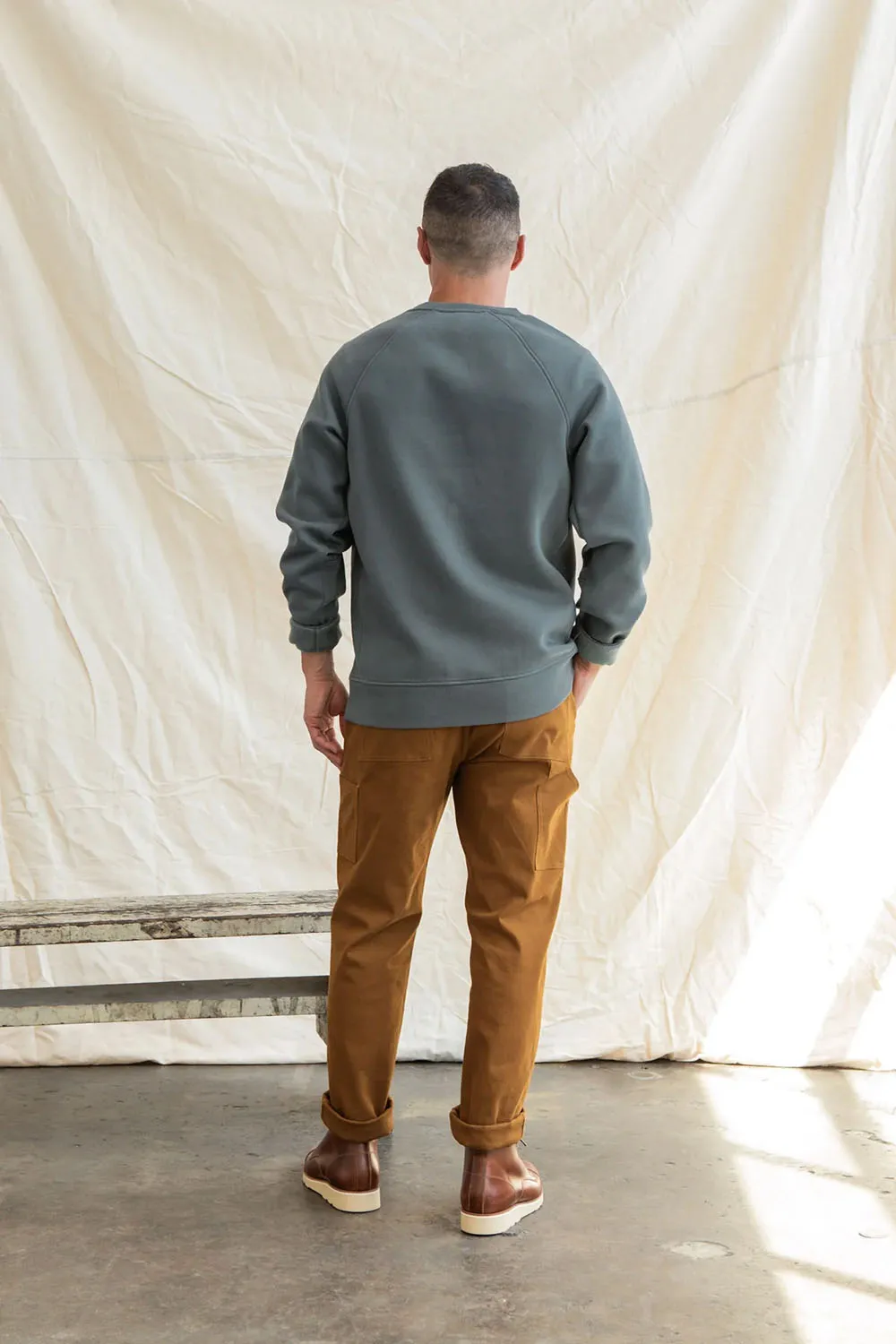 LINCOLN CREW SWEATSHIRT Slate sold by REVOLVR Menswear product image thumbnail 4