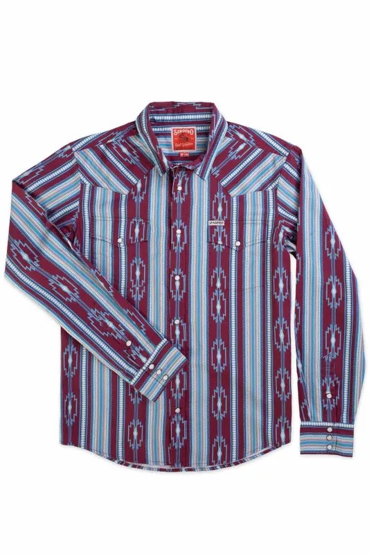 WYATT PEARL SNAP SERAPE SHIRT Tacoma sold by REVOLVR Menswear