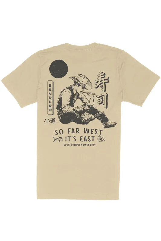 SO FAR WEST T-SHIRT Cream sold by REVOLVR Menswear