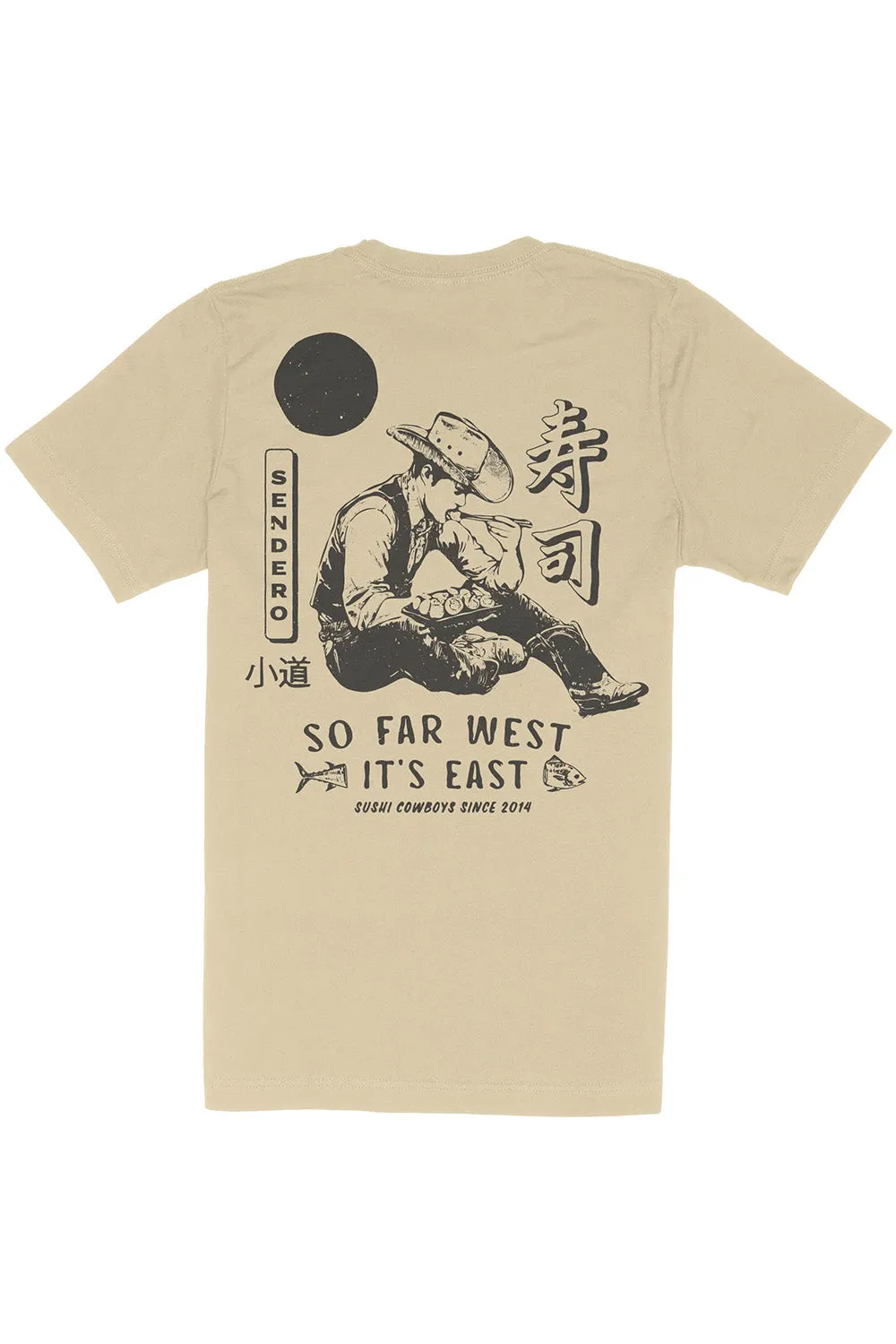 SO FAR WEST T-SHIRT Cream sold by REVOLVR Menswear