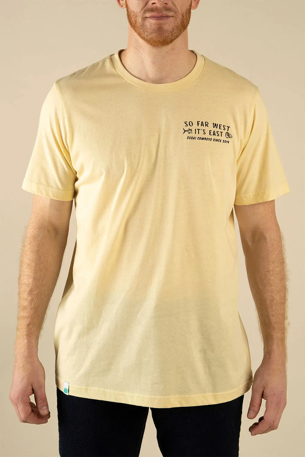 SO FAR WEST T-SHIRT Cream sold by REVOLVR Menswear product image thumbnail 2