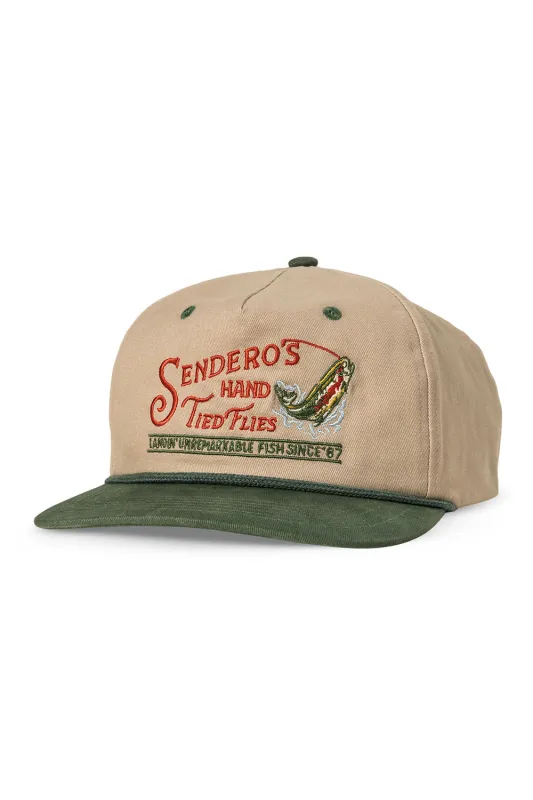 HAND TIED FLIES HAT Gray made by Sendero Provisions CO