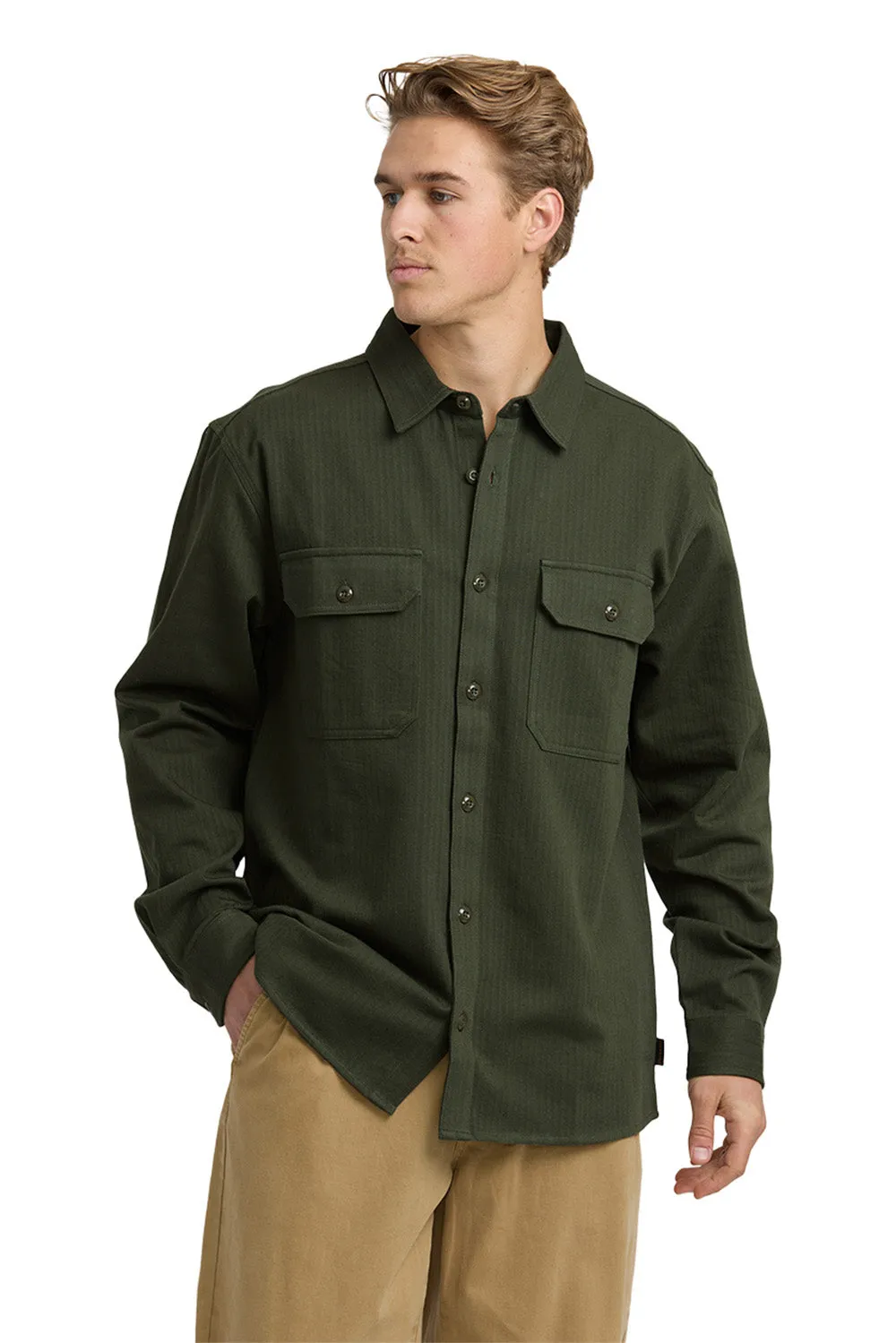 FORT GARAGE LS Olive sold by REVOLVR Menswear product image thumbnail 2