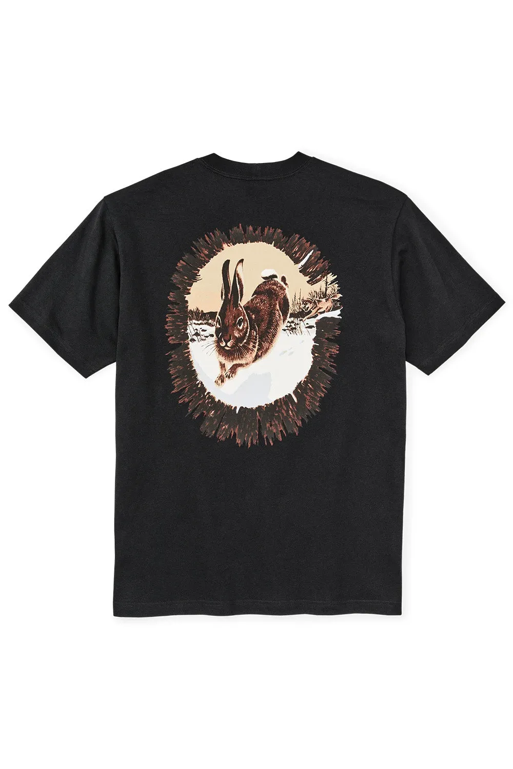 HARE CHASE GRAPHIC T-SHIRT Black sold by REVOLVR Menswear