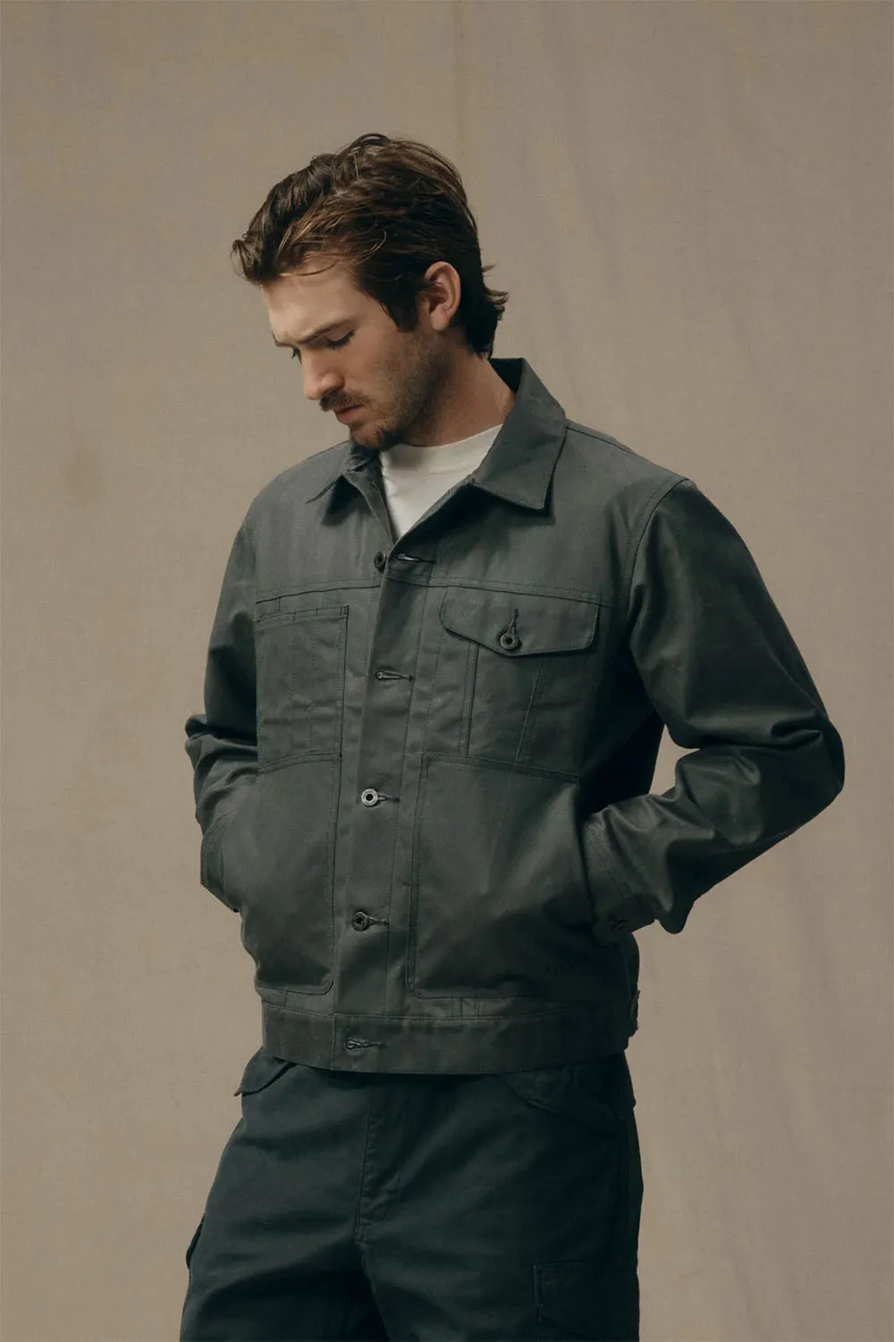 SHORT LINED CRUISER Castor Gray sold by REVOLVR Menswear product image thumbnail 3