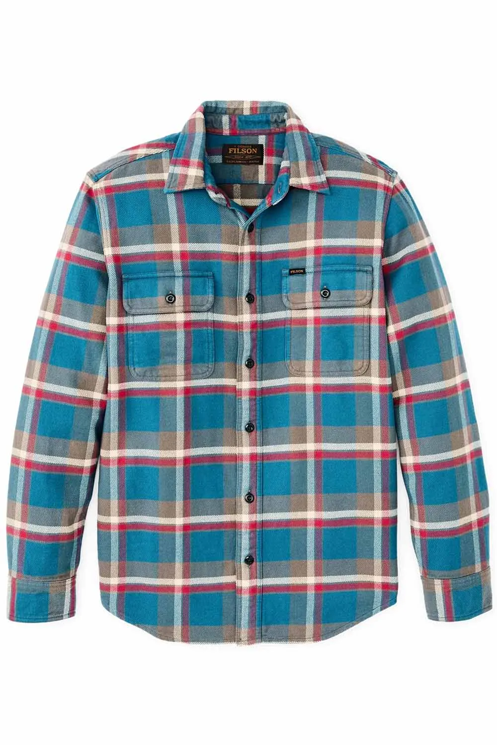 VINTAGE FLANNEL WORKSHIRT Blue/Gray/Multi Plaid sold by REVOLVR Menswear