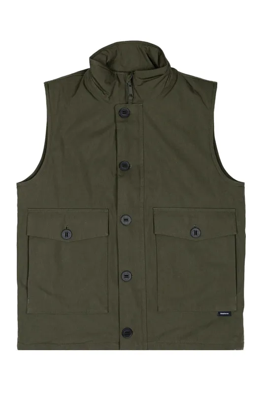 SHIPYARD INSULATED VEST Timber Green sold by REVOLVR Menswear