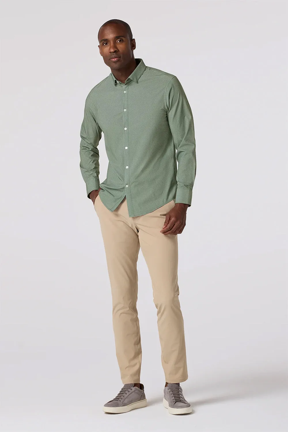 LEEWARD LS Olive Pressed Diamond sold by REVOLVR Menswear product image thumbnail 2