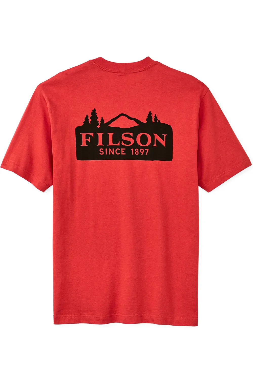 FRONTIER LOGO T-SHIRT Aurora Red sold by REVOLVR Menswear