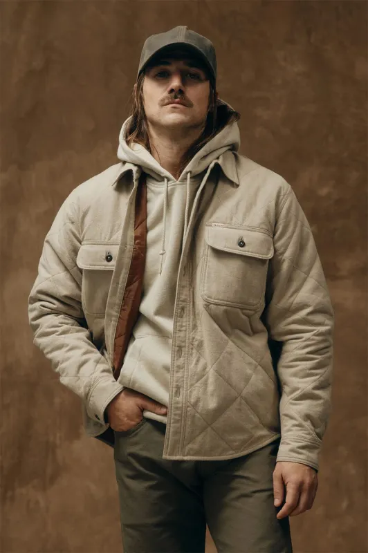 INSULATED FLANNEL SHIRT Warm Khaki sold by REVOLVR Menswear