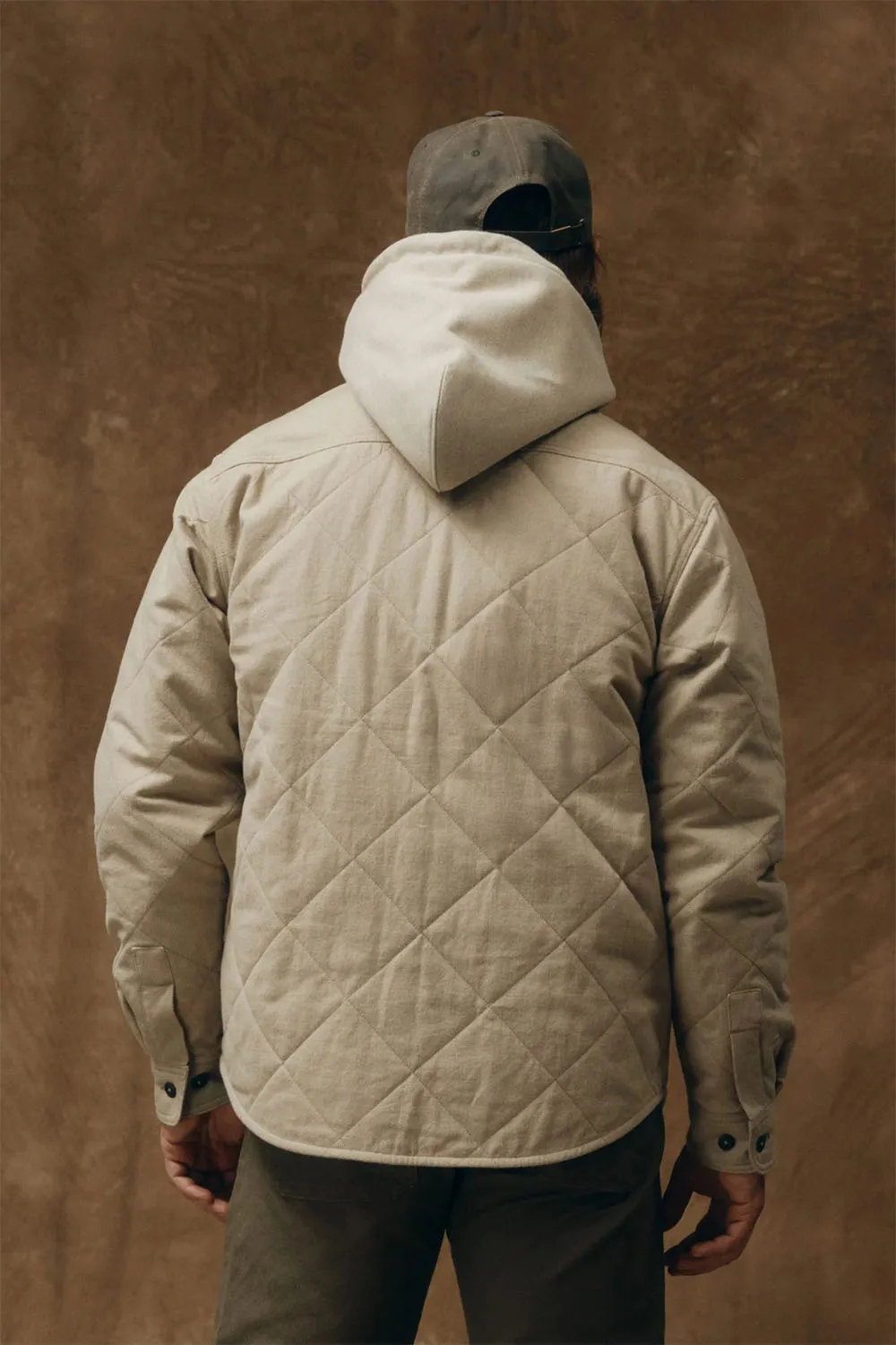 INSULATED FLANNEL SHIRT Warm Khaki sold by REVOLVR Menswear product image thumbnail 2