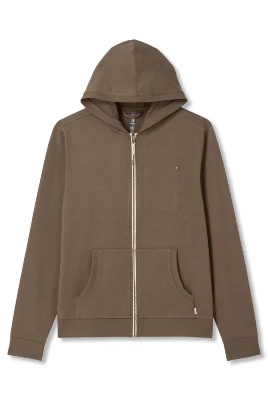 CORONADO HOODIE Espresso Heather sold by REVOLVR Menswear