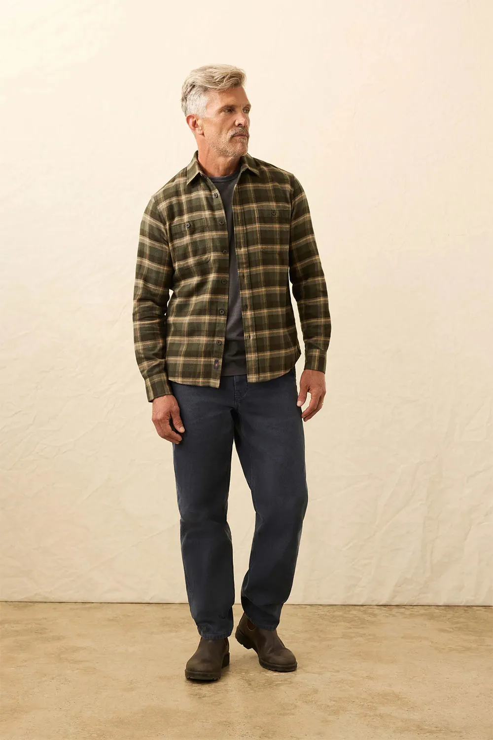 NAZARE FLANNEL Garret Verde Plaid sold by REVOLVR Menswear product image thumbnail 4