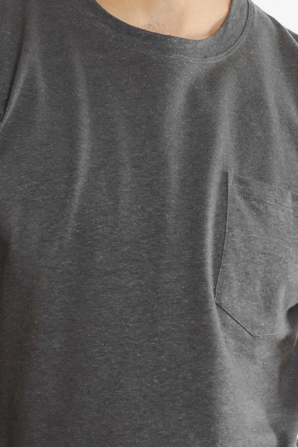 ORGANIC HEMP PKT TEE Slate Grey sold by REVOLVR Menswear product image thumbnail 5