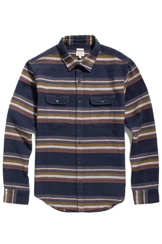 COLE SLIM SHIRT Coastline Stripe sold by REVOLVR Menswear