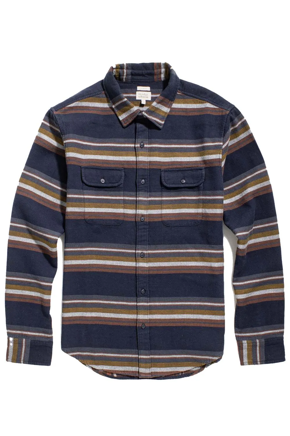 COLE SLIM SHIRT Coastline Stripe sold by REVOLVR Menswear