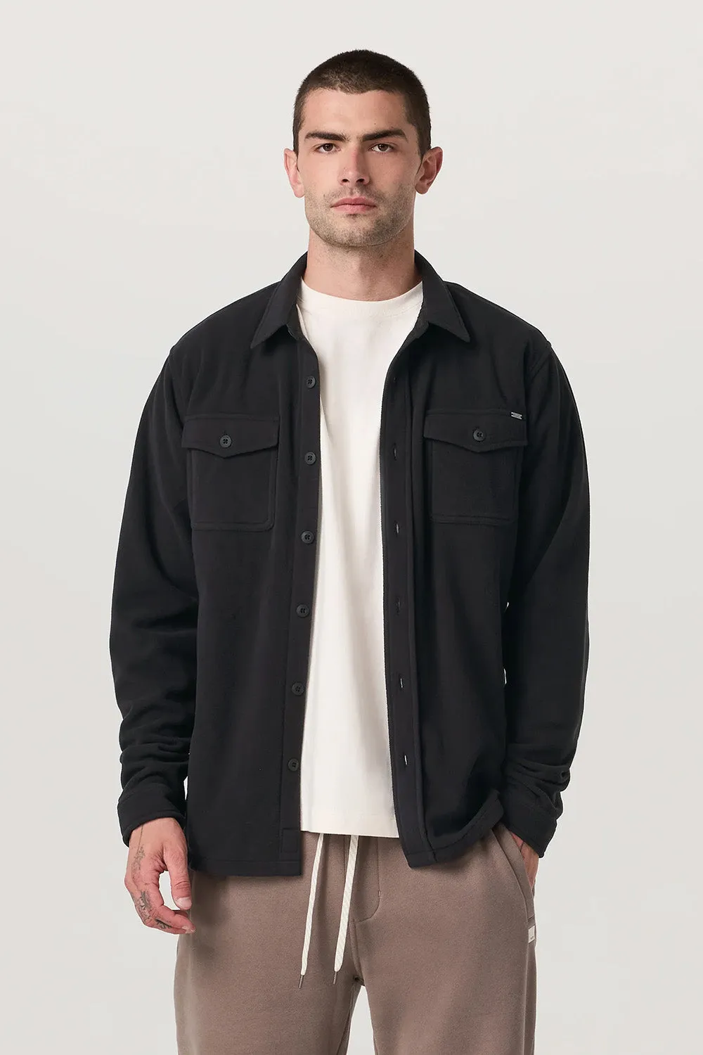 ASPEN SHIRT JACKET Black sold by REVOLVR Menswear product image thumbnail 2
