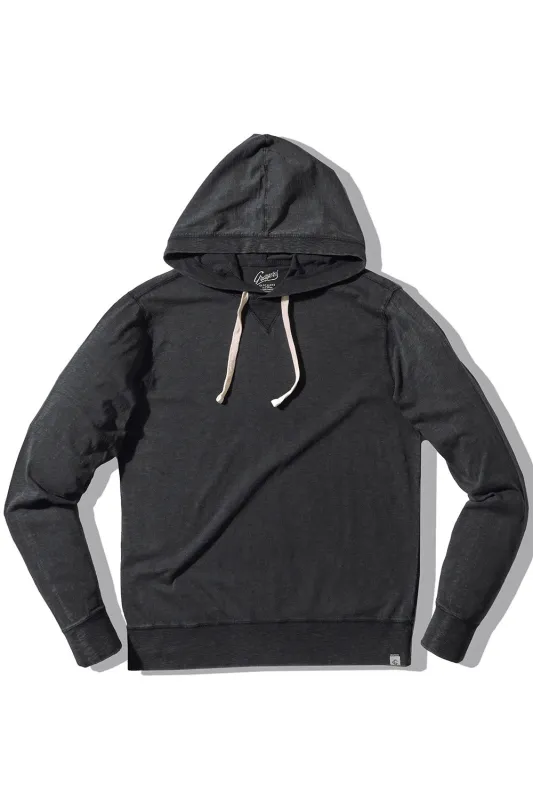HEWITT GD HOODIE Washed Black sold by REVOLVR Menswear