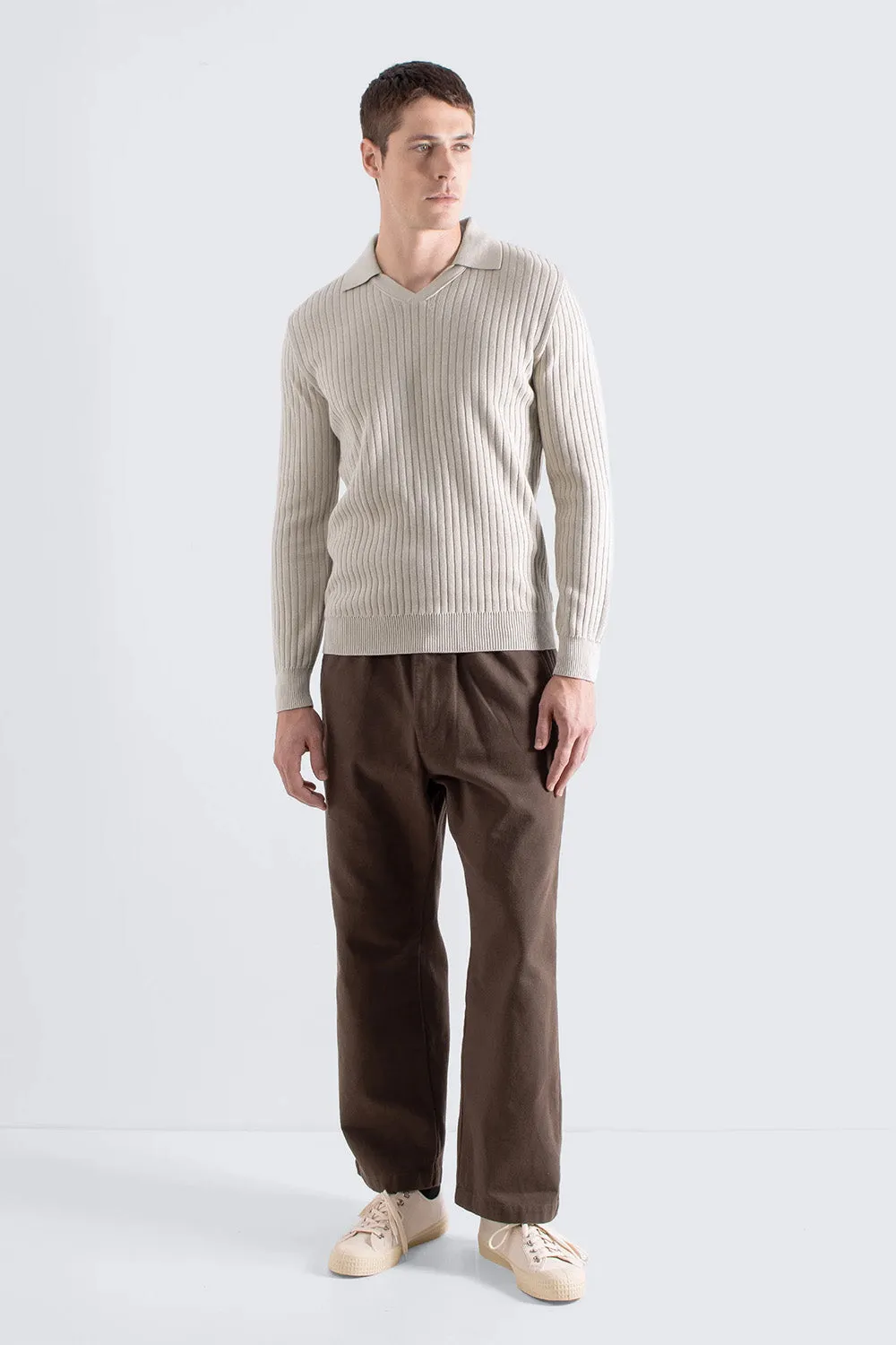 CLIFFORD POLO Stone sold by REVOLVR Menswear product image thumbnail 4