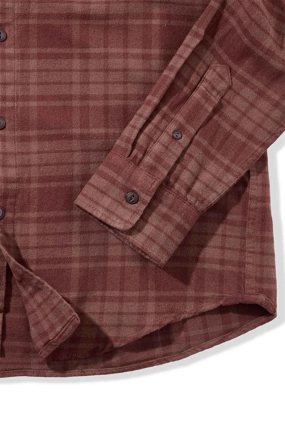 JASPE MW FLANNEL Root Beer sold by REVOLVR Menswear product image thumbnail 3