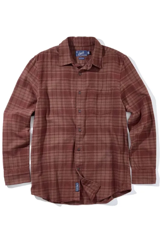 JASPE MW FLANNEL Root Beer sold by REVOLVR Menswear