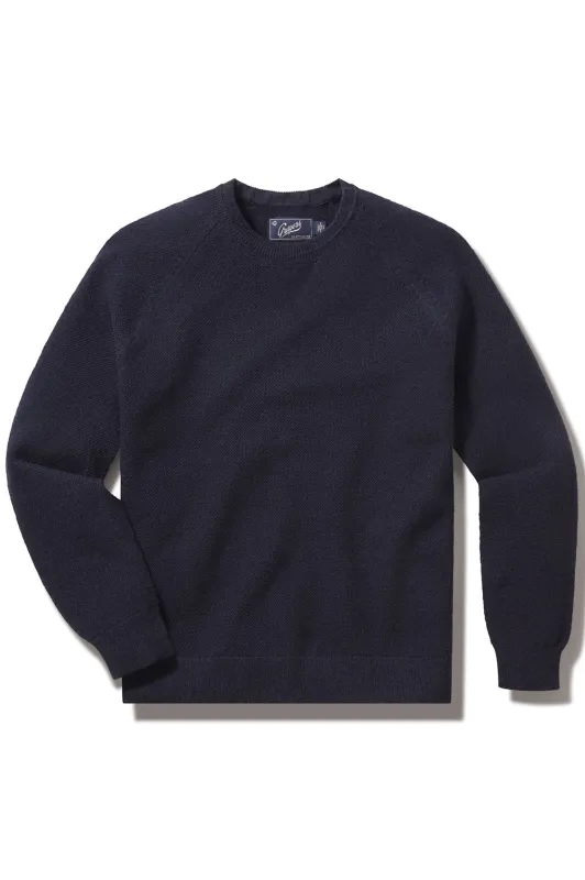ERNEST CASHMERE CREW Navy sold by REVOLVR Menswear