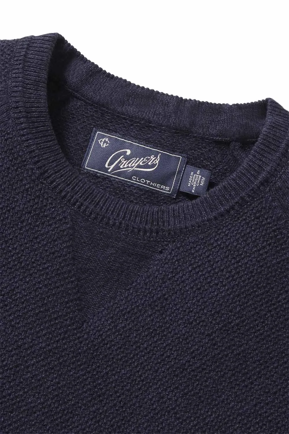 ERNEST CASHMERE CREW Navy sold by REVOLVR Menswear product image thumbnail 2