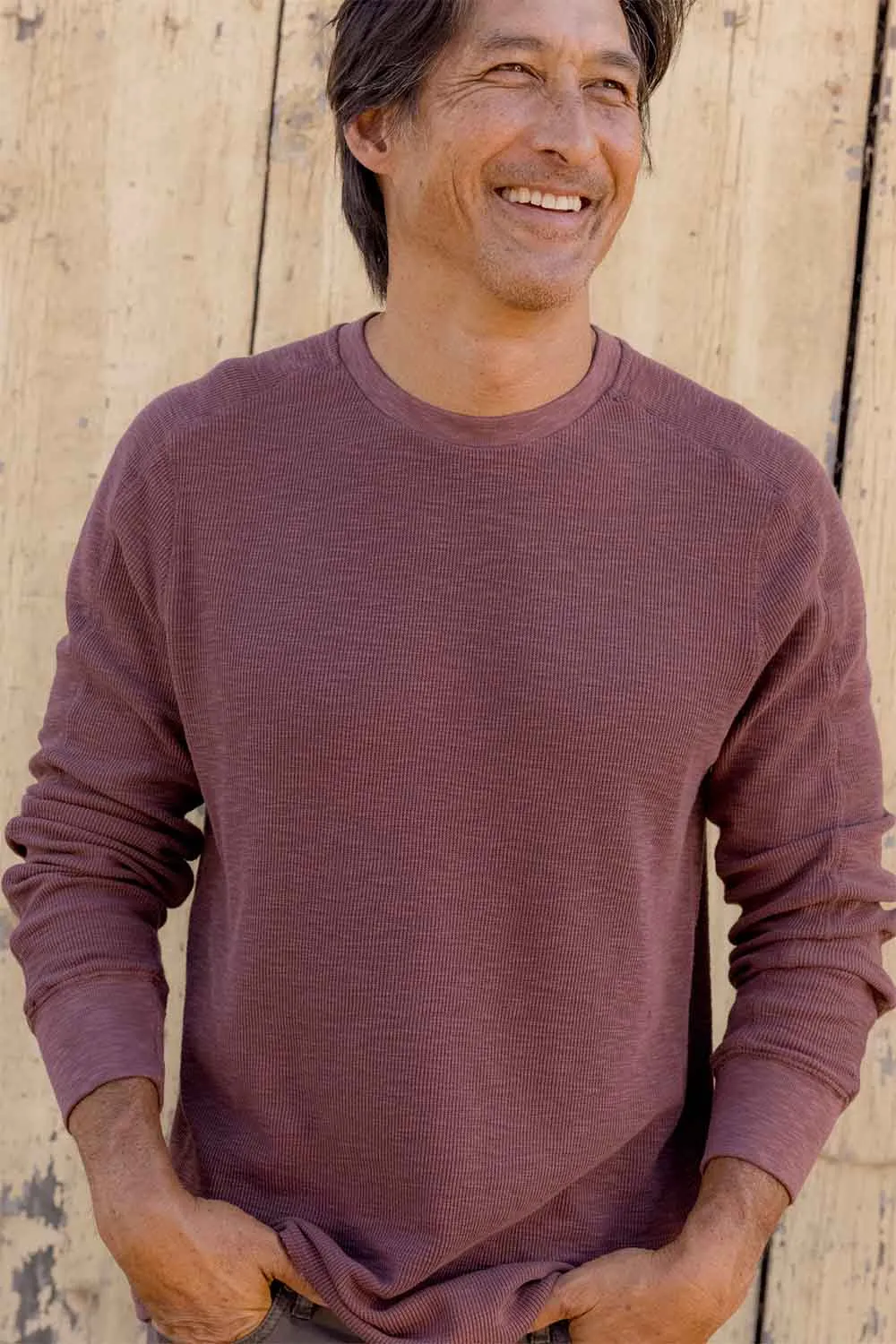 CLINT WAFFLE CREW Root Beer sold by REVOLVR Menswear product image thumbnail 2