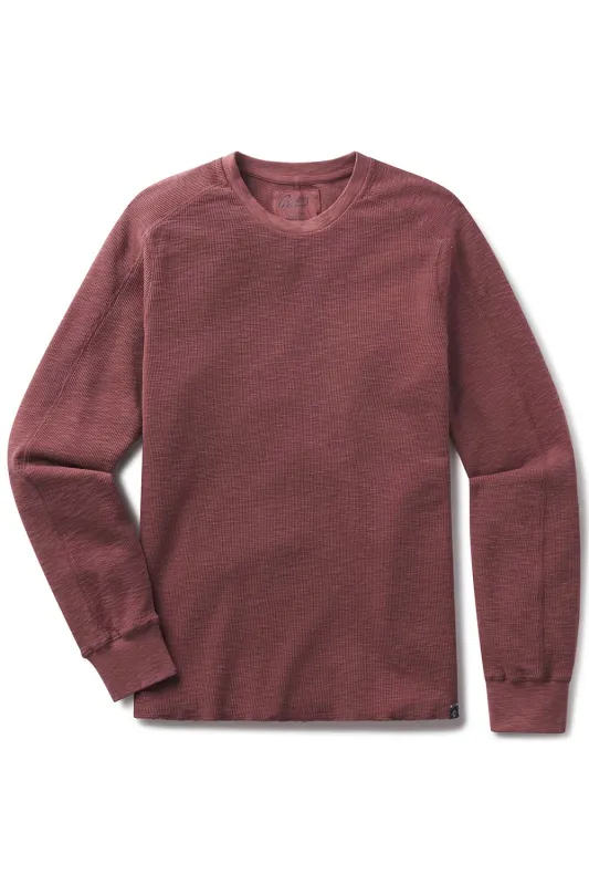 CLINT WAFFLE CREW Root Beer sold by REVOLVR Menswear