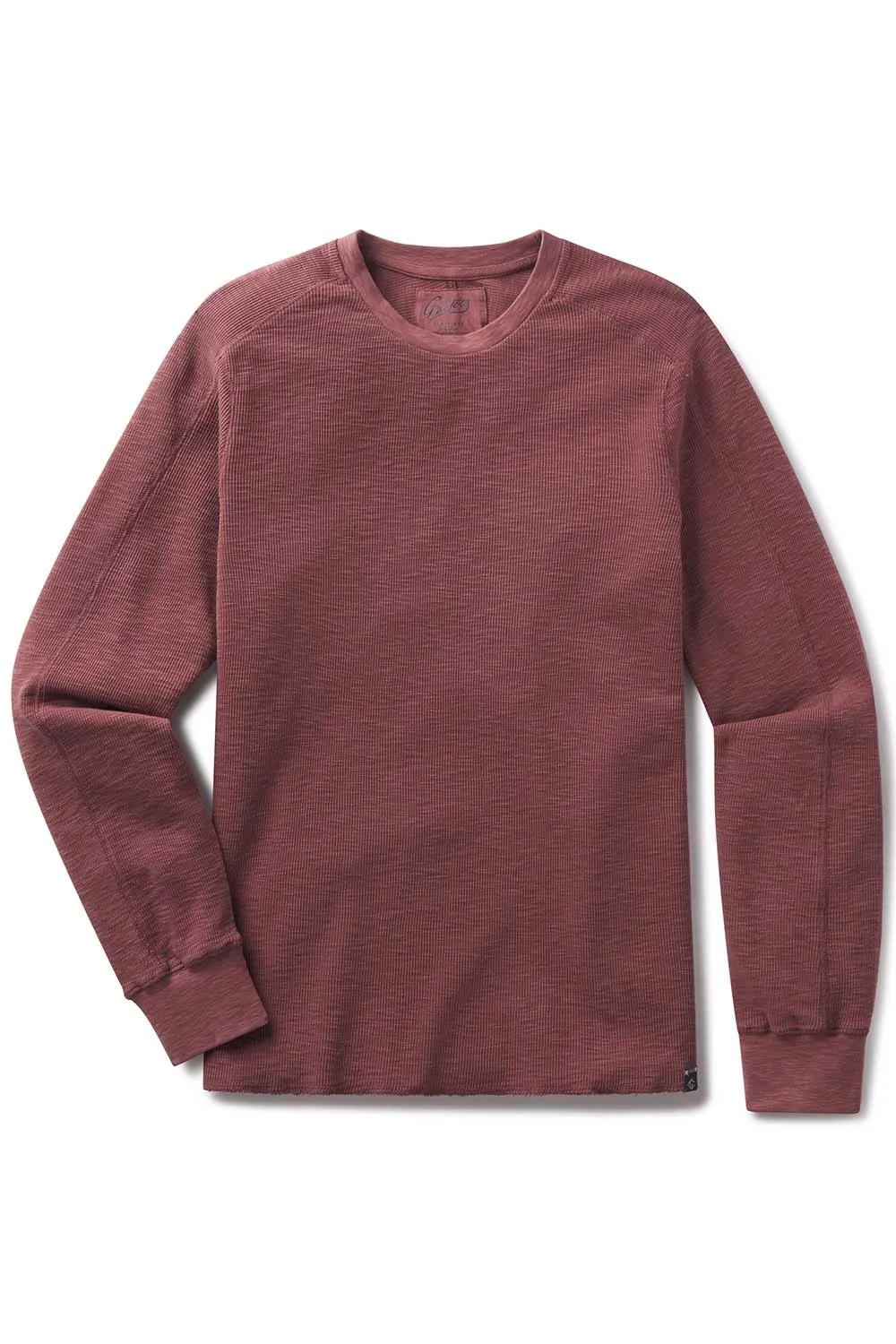 CLINT WAFFLE CREW Root Beer sold by REVOLVR Menswear