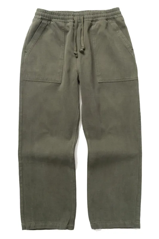 MOLESKIN CHEF PANT Moss sold by REVOLVR Menswear