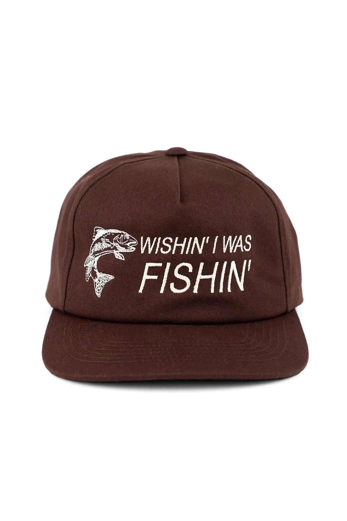 WISHIN I WAS FISHIN Brown sold by REVOLVR Menswear product image thumbnail 2