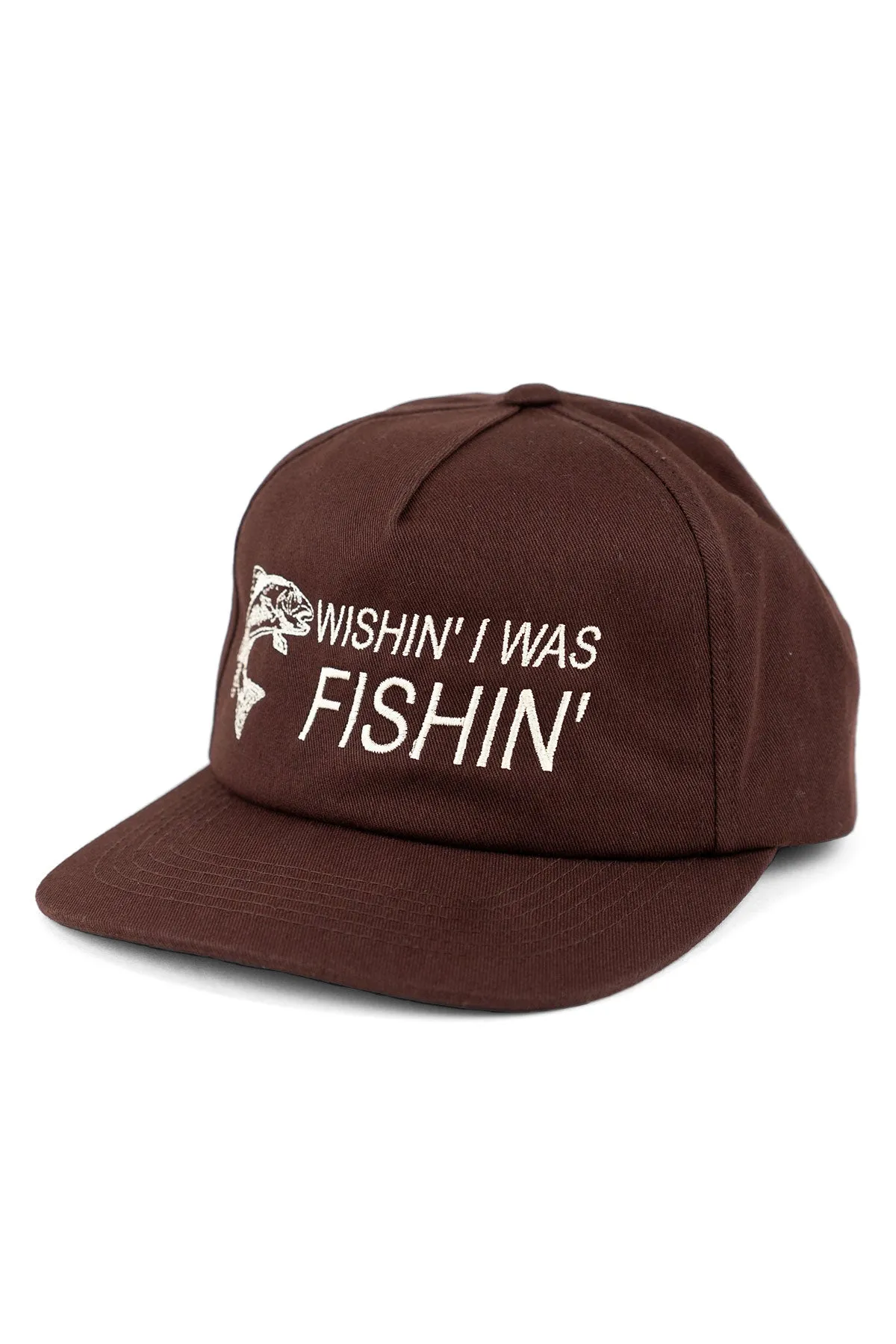 WISHIN I WAS FISHIN Brown sold by REVOLVR Menswear