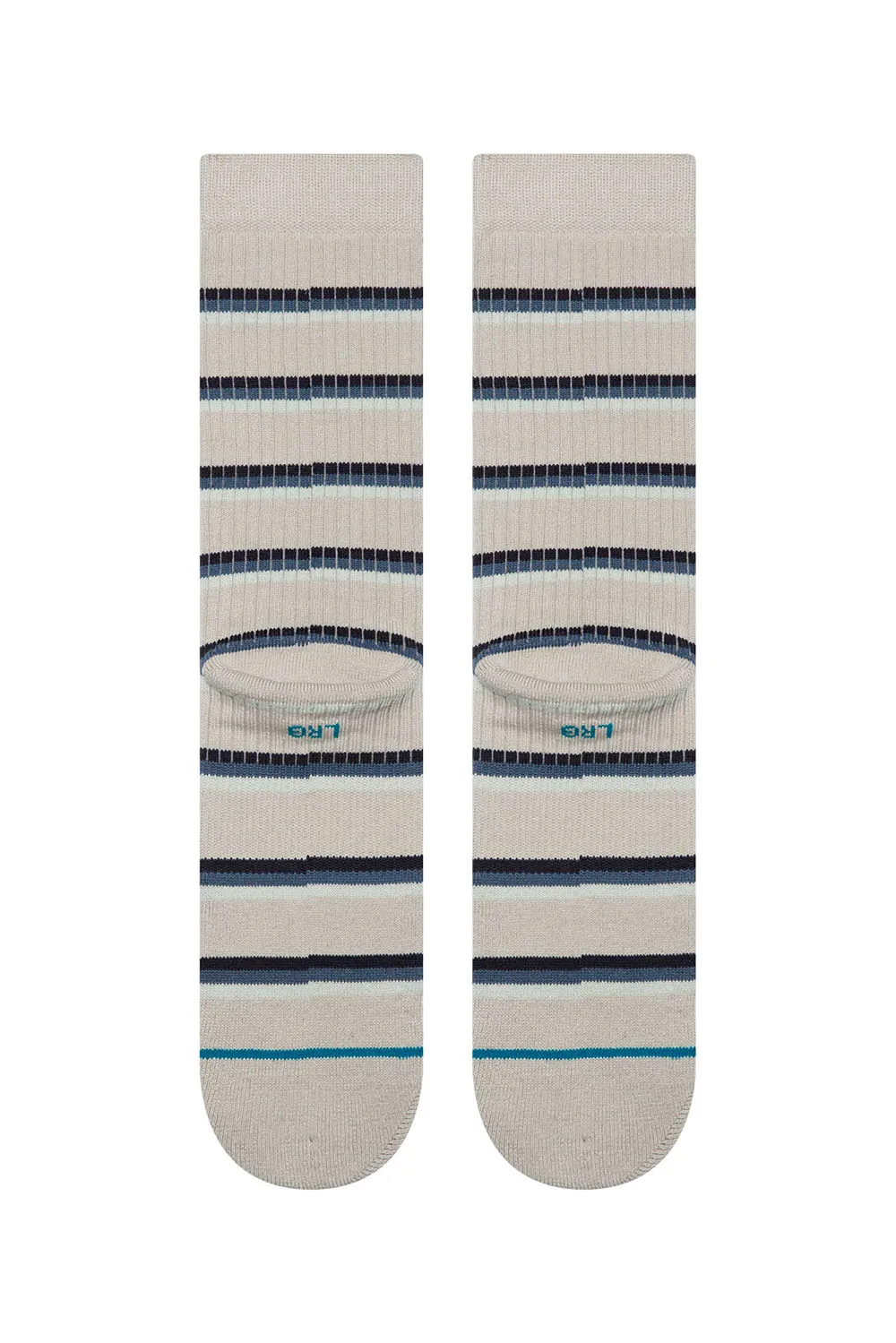 MULTISTRIPE RIBBED CREW Grey sold by REVOLVR Menswear product image thumbnail 3