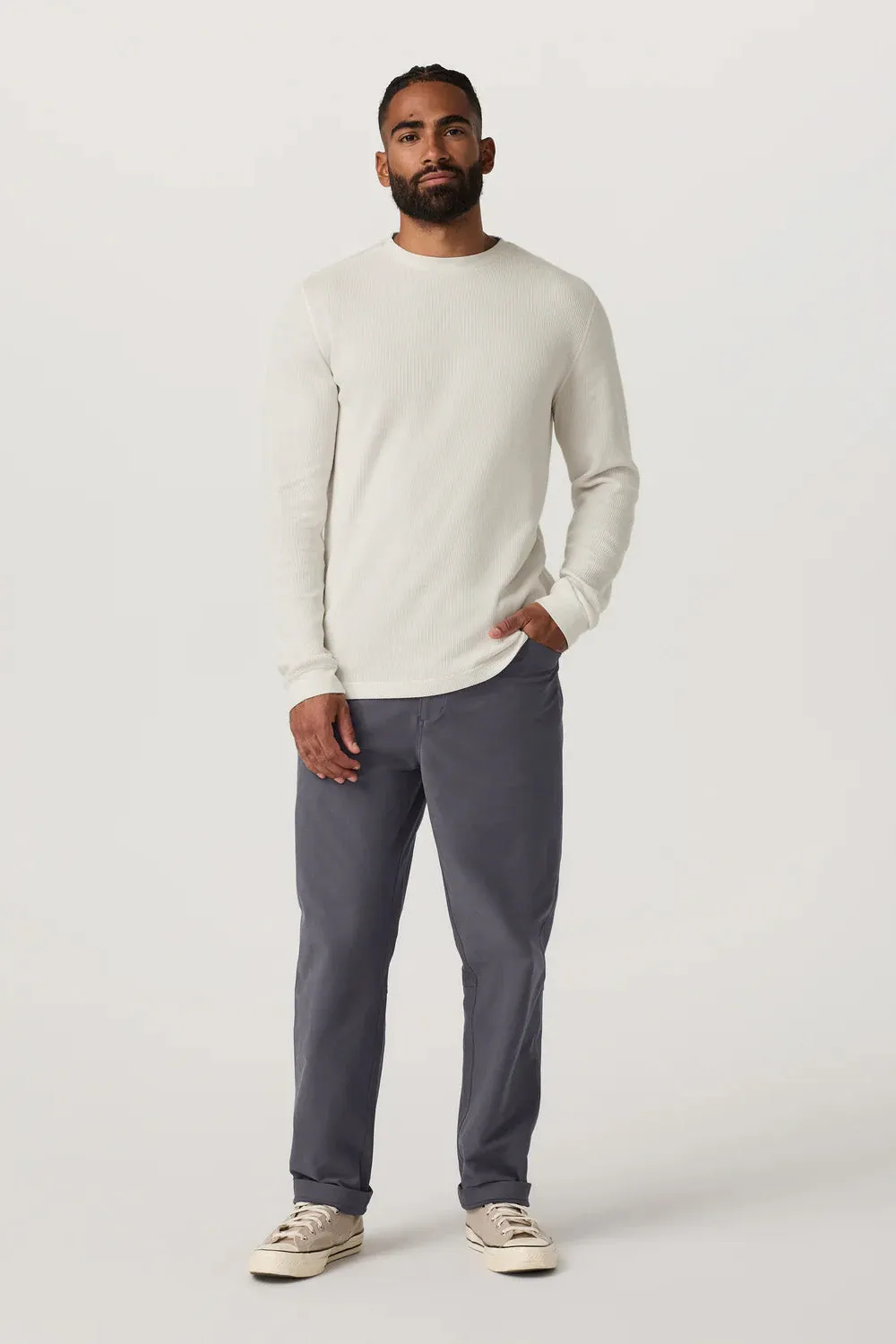 WAFFLE CREW Marshmallow sold by REVOLVR Menswear product image thumbnail 4