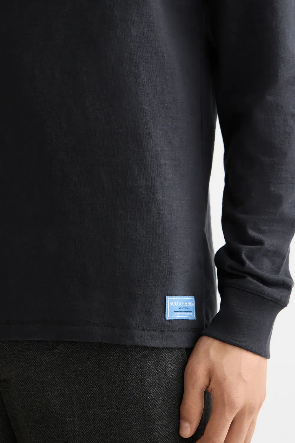 SLUB HENLEY LS Meteorite sold by REVOLVR Menswear product image thumbnail 4