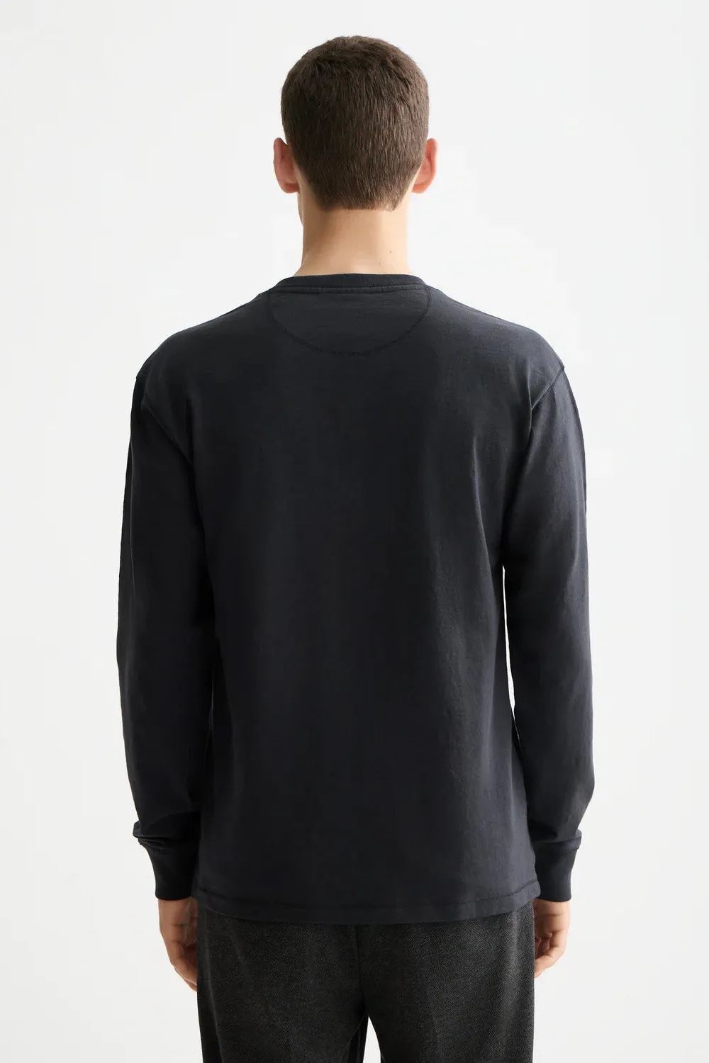 SLUB HENLEY LS Meteorite sold by REVOLVR Menswear product image thumbnail 3
