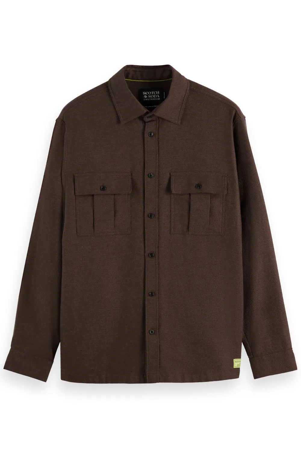 MELANGE SHIRT Demitasse Melange sold by REVOLVR Menswear