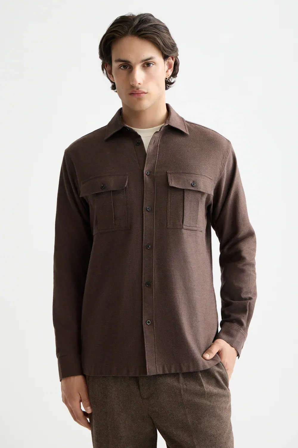 MELANGE SHIRT Demitasse Melange sold by REVOLVR Menswear product image thumbnail 2