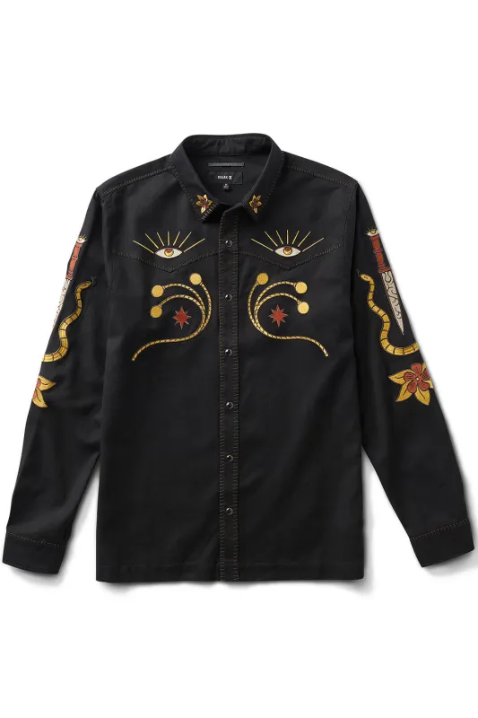 ON THE RANGE SHIRT Black sold by REVOLVR Menswear