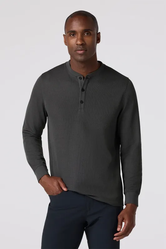 HENDERSON LS HENLEY Pewter sold by REVOLVR Menswear