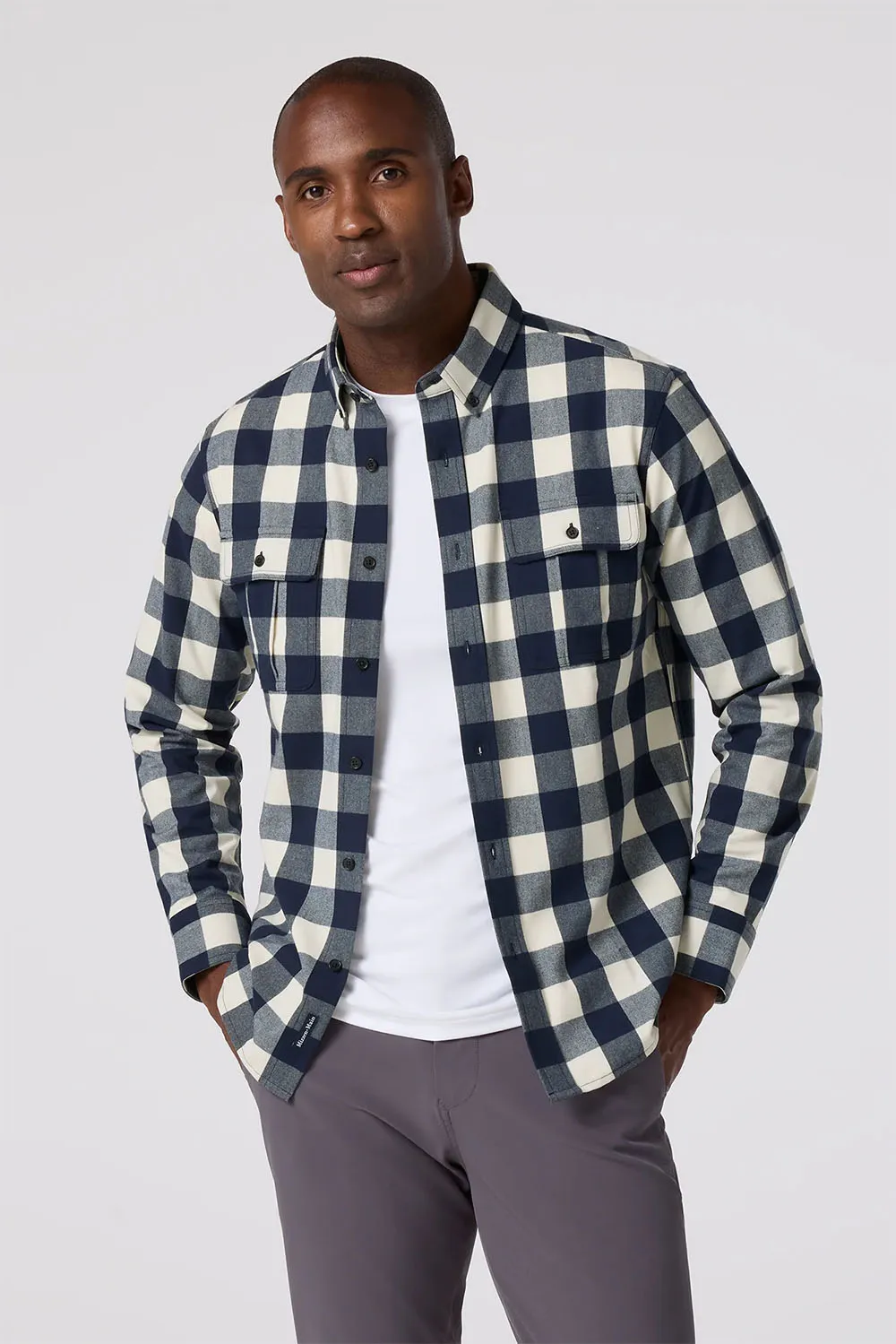 UPSTATE FLANNEL Birch Leo Buffalo Check sold by REVOLVR Menswear product image thumbnail 2