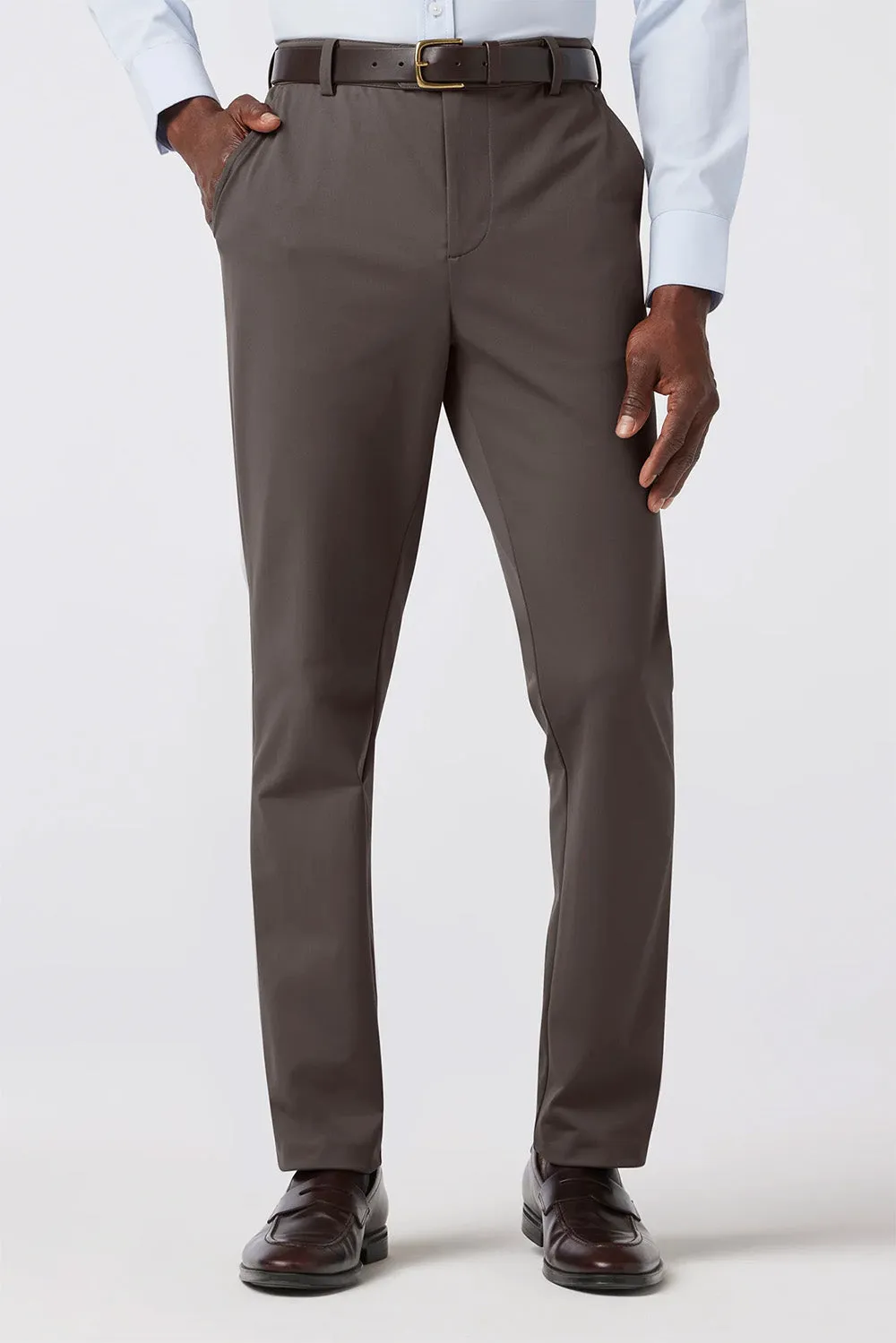 UPTON CHINO PANT Pewter Solid sold by REVOLVR Menswear product image thumbnail 2