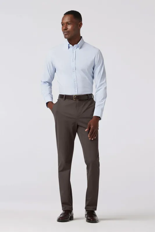UPTON CHINO PANT Pewter Solid made by Mizzen+Main