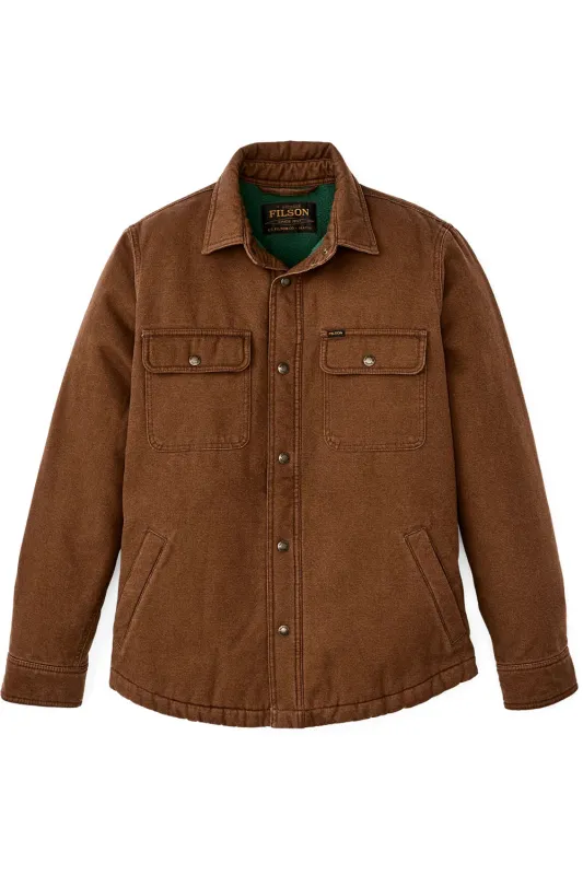 FLEECE LINED JAC SHIRT Brown sold by REVOLVR Menswear