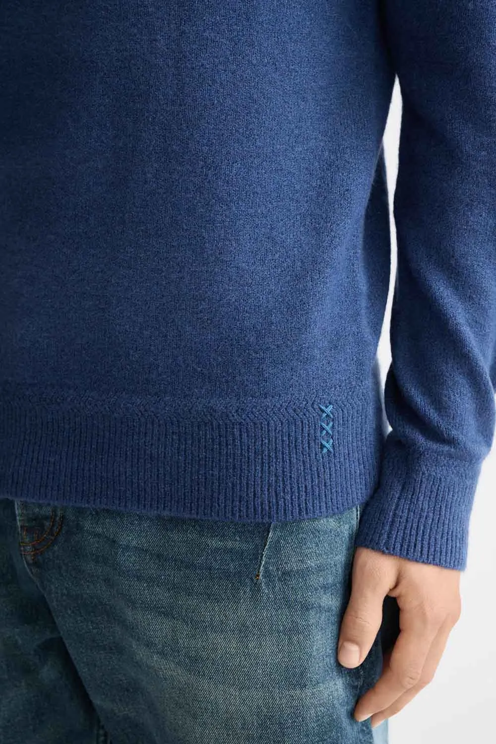 SOFT KNIT SWEATER Insignia Blue sold by REVOLVR Menswear product image thumbnail 4