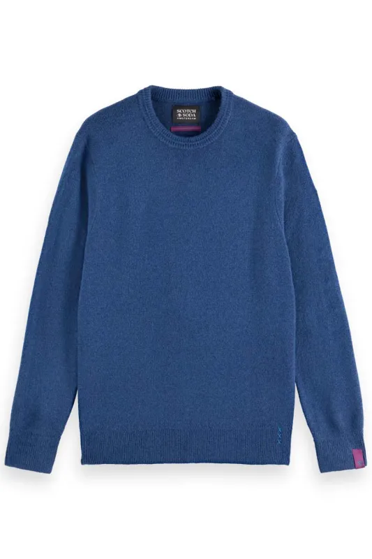 SOFT KNIT SWEATER Insignia Blue sold by REVOLVR Menswear